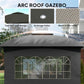 11x11ft Outdoor Gazebo With Ultraviolet Protection