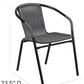Modern Stackable Rattan Dining Chairs Set for Outdoor