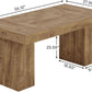 55 Inch Yellow Dining Table For Kitchen And Dining