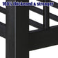 White Full Size Durable Premium Quality Bunk Bed Frame