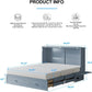 Queen Murphy Bed Cabinet With USB Storage Drawer With USB Charging-3