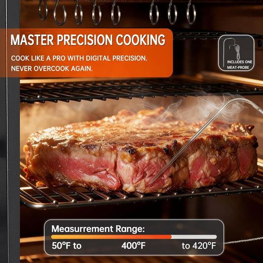 Vertical Pellet Smoker Grill Digital Temperature Control