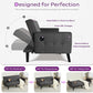 65 Inch Charcoal Grey Upholstered Convertible Sleeper Sofa