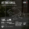 Weber Q1400 Electric Grill Charcoal Gray Slate Portable