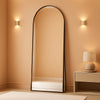Arched Architectural Mirror 71Inch Aluminum Alloy Black