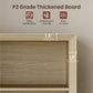 72 Inch Natural Wood Adjustable Freestanding Bookcase