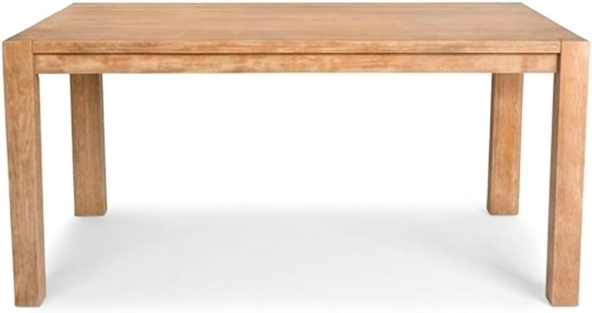 Antique Natural Oak Transitional Rectangular Dining Table