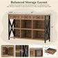 Modern Brown 6 Cube Storage Organizer Bookcase