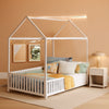 Premium Powder Coated Metal Montessori Floor Bed White
