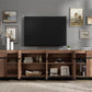 Brown Wooden TV Stand With Adjustable Entertainment Center