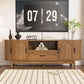 63 Inch Fluted Midcentury TV Entertainment Center Stand