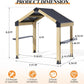 Outdoor Grill Gazebo Featuring Hardtop 7.7x5.7 Feet-1