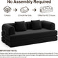 78.8 Inch Convertible Sofa Bed Removable Armrests