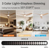 Contemporary 42 Inch Brushless Ceiling Fan Control