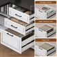 Executive L Shaped Desk With Multifunctional Outlets