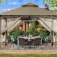 10x12 WeatherResistant Gazebo With Mosquito Netting