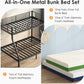 Charcoal Twin Over Full Industrial Strength Bunk Bed