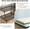 Charcoal Twin Over Full Industrial Strength Bunk Bed