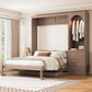 Queen Murphy Bed With Customizable Storage Drawers-2