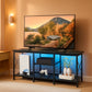 LED Lighting TV Stand 55 Inch Display Entertainment Center