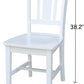 Set of Two White San Remo Splatback Dining Chairs