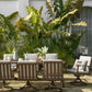 Nine Piece Outdoor Patio Dining Set with Swivel Chairs