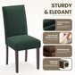Green Velvet Upholstered Dining Chairs With Nailhead
