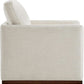 Swivel Linen Accent Armchair Mid Century Modern 360 Swivel