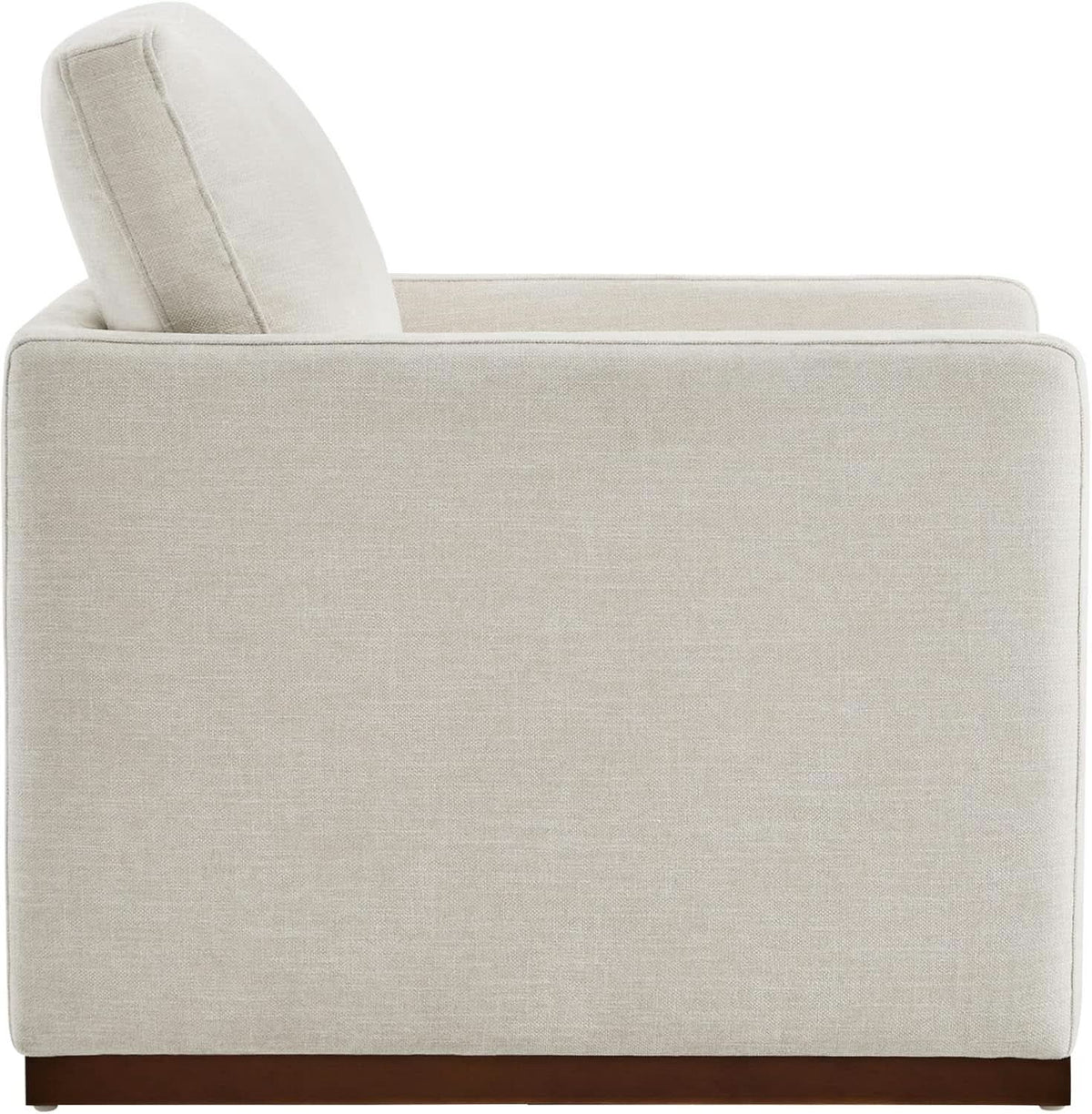 Swivel Linen Accent Armchair Mid Century Modern 360 Swivel