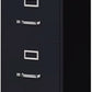 Hirsh 25 Deep 4 Drawer Vertical File Cabinet Black