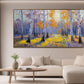 Birch Forest Canvas Wall Art Living Room 58x29 Framed