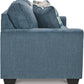 Blue Queen Stainresistant Memory Foam Sleeper Sofa