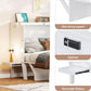 White Murphy Bed With Integrated USB Port-4