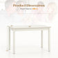 White Rectangular Dining Table 48x29 Inches Compact