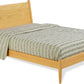 Queen Panel Bed Handcrafted Scandinavian Oak Finish