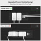 Black Console Table With USB Ports And Outlets For Living Room-4