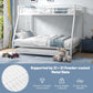 Twin Over Full Bunk Bed Heavy-Duty Metal Alloy Frame