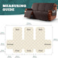 Waterproof Recliner Sofa Cover Three Seater Chocolate