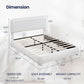 Queen Size Adjustable Headboard Upholstered Bed Frame