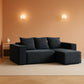 Modular Contemporary Sectional Sofa Right Facing Grey