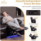 Brown Colorful LED Lighting Premium Reclining Sofa