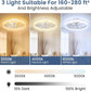 White 20 Inch Contemporary Ceiling Fan With Lighting