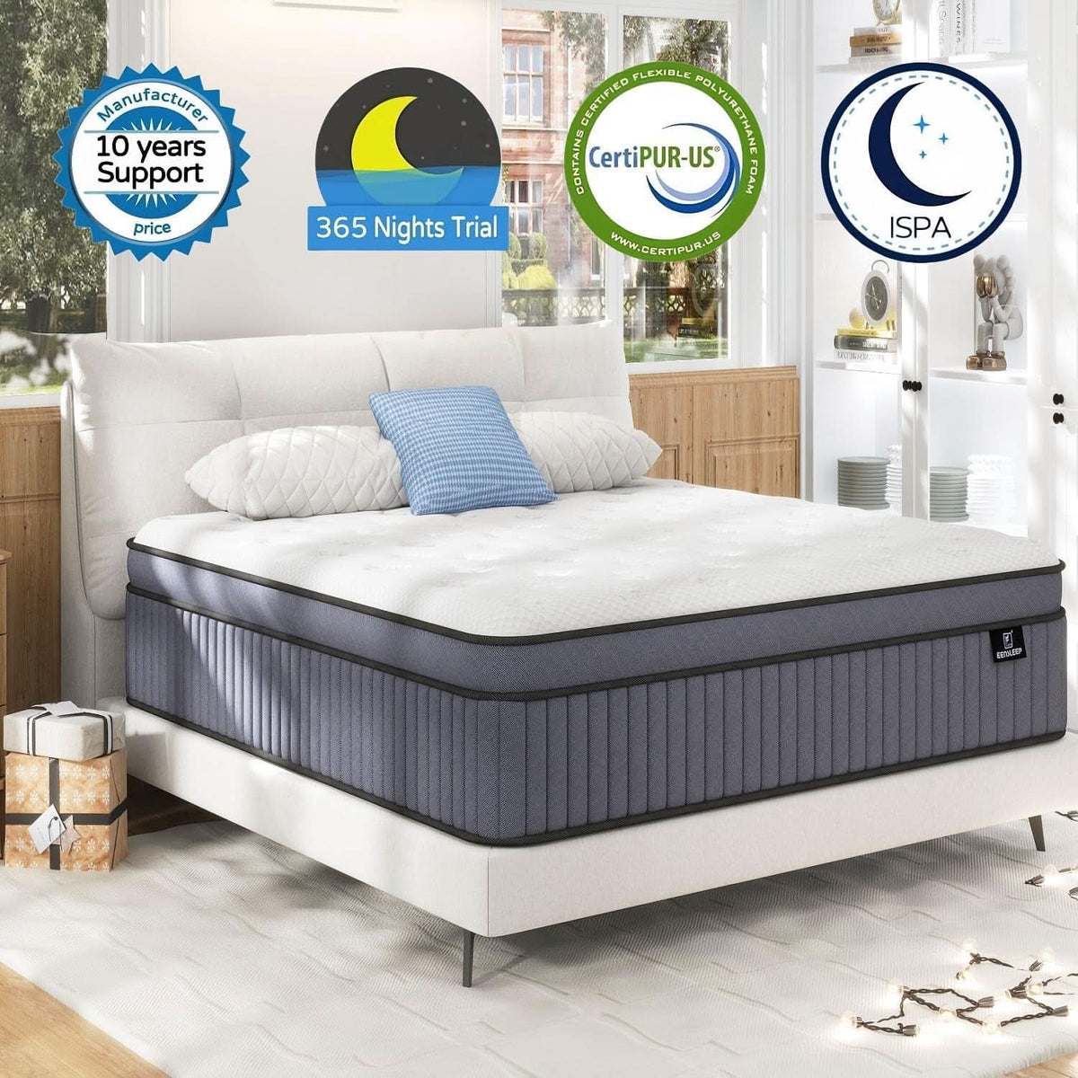 12 Inch Hybrid Memory Foam Pocket Spring Support Mattress-1