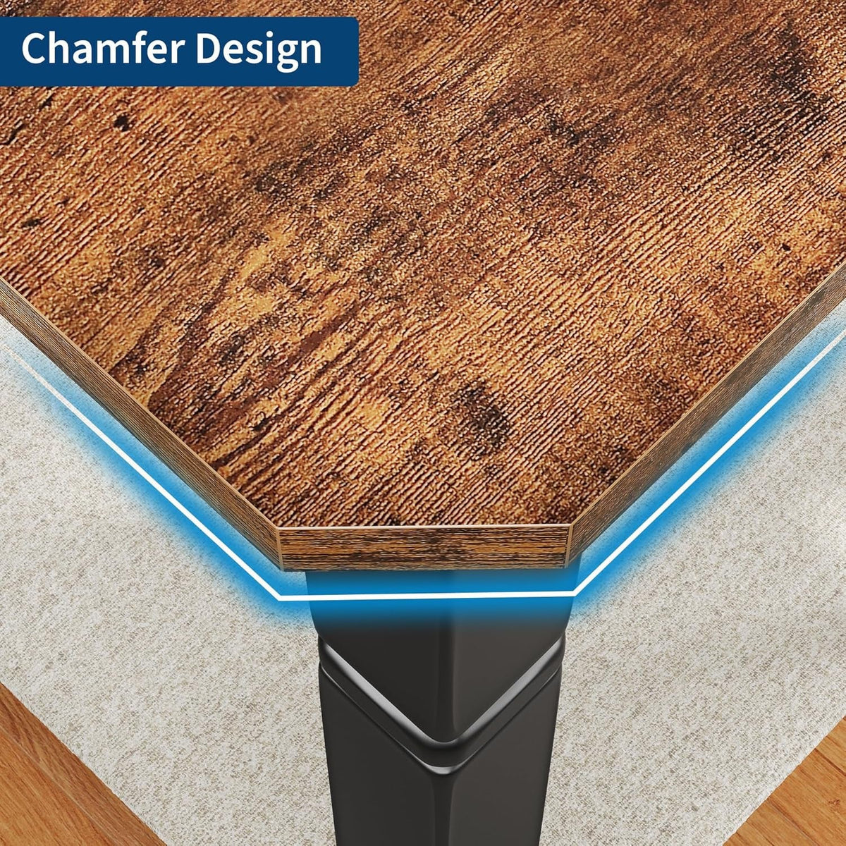 Large Premium Solid Walnut Rectangular Dining Table