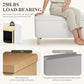 Cream Storage Ottoman Bench With Hidden Compartments