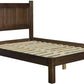 Queen Solid Renewable Pine Platform Bed Espresso Finish