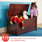 Espresso Contemporary Toys Chest Safety Hinged Lid