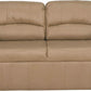 65 Inch Jack Knife RV Sleeper Sofa Toffee Leather PUPro Plus
