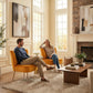 Yellow Wingback Slipper Armchair UltraLux Deluxe Two