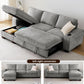 Gray 99In LShaped Memory Foam Cushion Sleeper Sofa Covers
